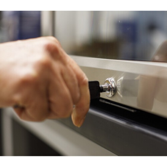 Baridi 80L Kulkas Pendingin Anggur, Bir & Minuman, Termostat, Baja Tahan Karat/Hitam